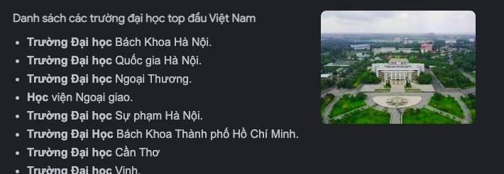 Danh sách các trường đại học top đầu Việt Nam