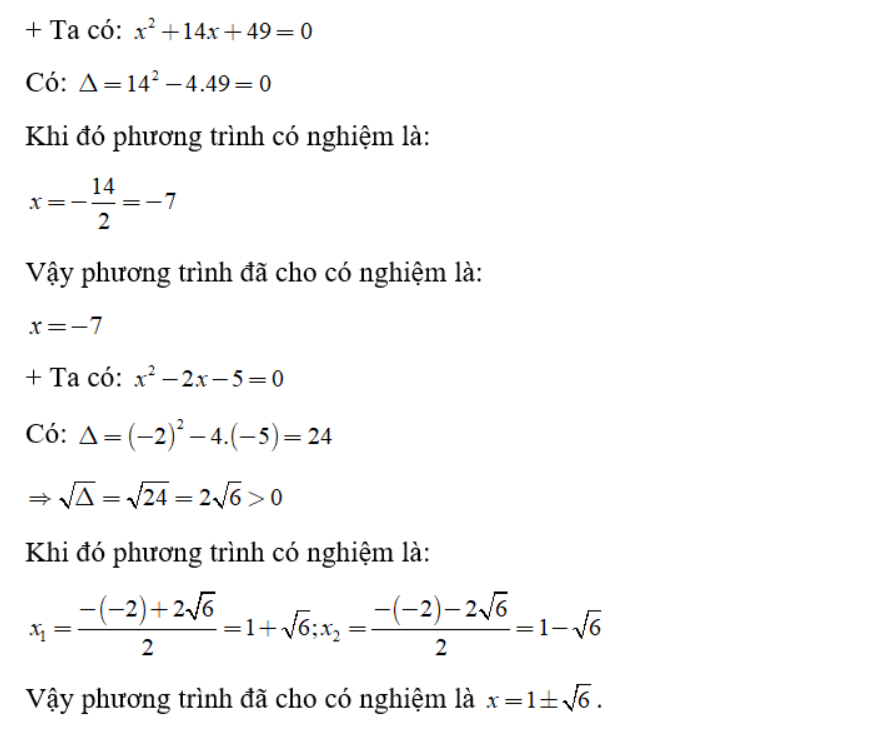 cong thuc nghiem cua phuong trinh bac 2 7