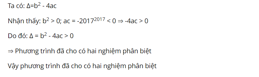 cong thuc nghiem cua phuong trinh bac 2 9